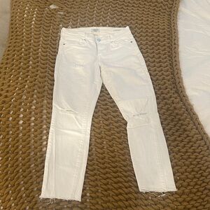 Agolde Women's Straight Leg White Jeans
